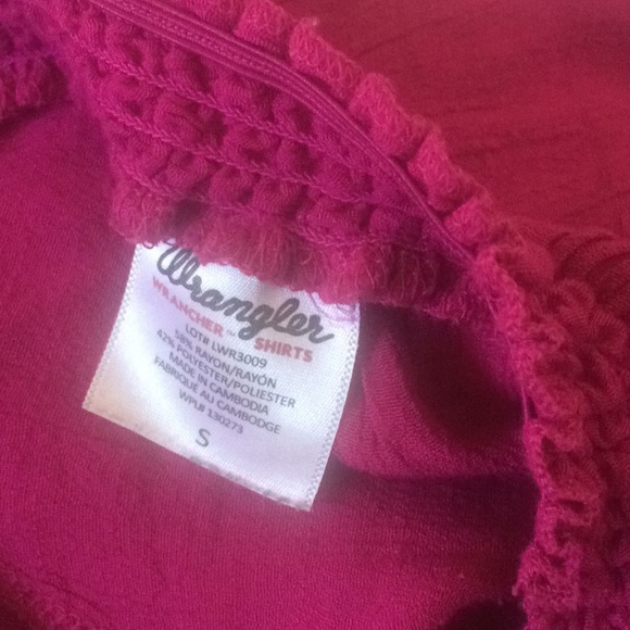 FINAL MARKDOWN 𝅺Ladies wrangler crinkle top small - Picture 5 of 5